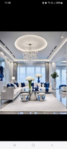 Covor Modern Pufos Raschel Softline Alb - Living, Dining room ,Sufragerie, Dormitor, Hol - Img 6