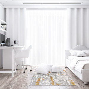 Covor Modern,Antik,Elegant,Living,Dormitor,Sufragerie,Gri/GOLD - Img 5