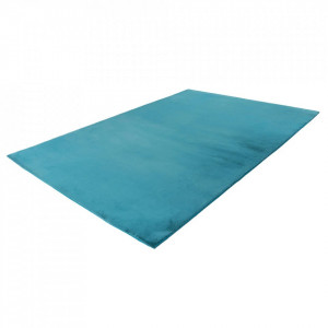 Covor Modern Pufos Raschel Softline Turcoaz - Living,Dining room,Sufragerie, Dormitor, Hol.