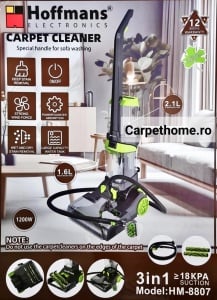 Aspirator vertical,HOFFMANS de înaltă tehnologie pentru covoare,pardoseli,canapele 1200W,2.1L vas spalare/Vacuum Cleaner 3 IN 1, HM-8807 - Img 1