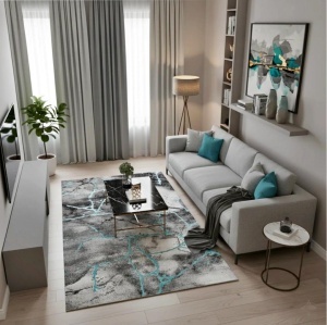 Covor Modern,Zaraza,Elegant,Living,Dormitor,Sufragerie,Hol,Gri,TURCOAZ