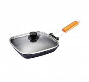 Gratar Aluminiu, Cu Capac 28x28 cm, GRUNBERG HOMHXG-28LD - Img 2