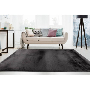 Covor Modern Pufos Raschel Softline Gri Antracit - Living,Dining room,Sufragerie, Dormitor, Hol - Img 2