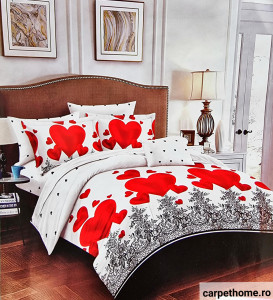 Lenjerie Pat ,Finet ,Fin,Calitate ,2 Persoane,6 Piese ,HOMC-6121