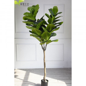 Pom Atificial/Pvc/Decor/Smochin-lira in ghivechi, Ficus lyrata 150 cm, HOMD80011 - Img 2