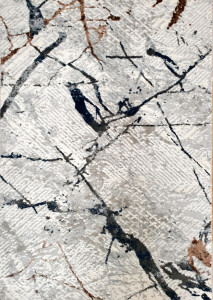 Covor Modern,Ebru,Elegant,Living,Dormitor,Sufragerie,Hol,Gri ,Antracit/Model Abstract - Img 2