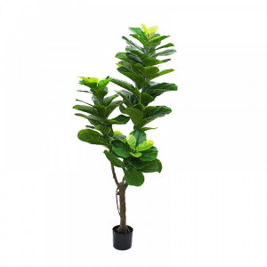 Pom Atificial/Pvc/Decor/Smochin-lira in ghivechi, Ficus lyrata 150 cm, HOMD80011 - Img 3