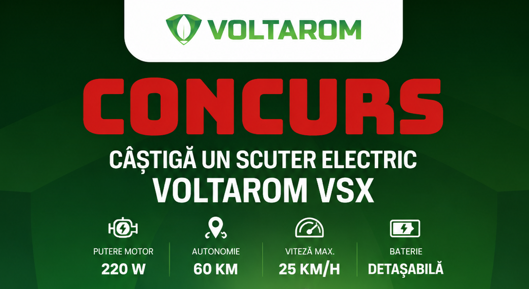 Regulament oficial al concursului: „Câștigă un scuter electric Voltarom VSX”