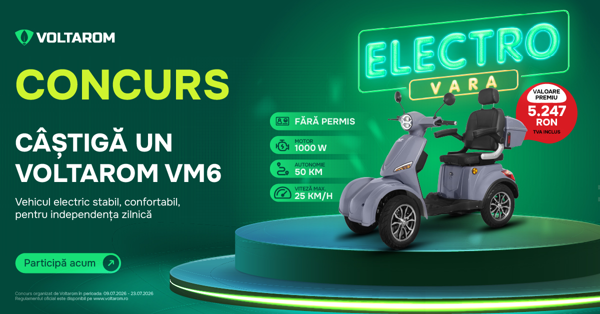 Regulament oficial al concursului: „Câștigă un Voltarom VM6”