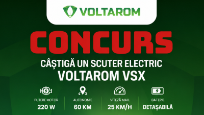 Regulament oficial al concursului: „Câștigă un scuter electric Voltarom VSX”
