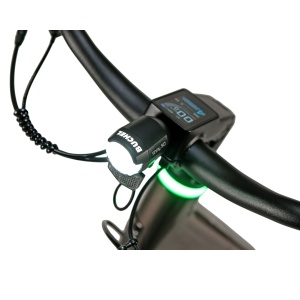 Bicicletă electrică urbană MS Energy Zorya C50, motor Ananda M131 de 250 W, cuplu 42 Nm, viteză maximă 25 km/h, autonomie 55–80 km, baterie 36 V, 10 Ah, 360 Wh, 8 viteze Shimano, Bronz - Img 5