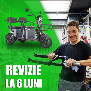 REVIZIE 6 Luni Triciclu electric persoane cu deplasare gratuita la domiciliu