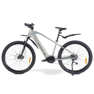 Bicicletă electrică MTB MS Energy Perun M200, motor central Ananda 250W, baterie 48V 15Ah, autonomie 90–130 km, auriu special - Img 2