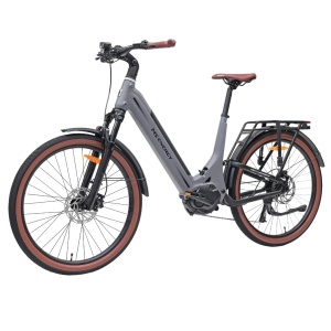 Bicicletă electrică SUV MS Energy Mokosha C502, motor central Ananda M60 de 250 W, cuplu 70 Nm, baterie 48 V, 12 Ah, autonomie 60–120 km, gri - Img 4