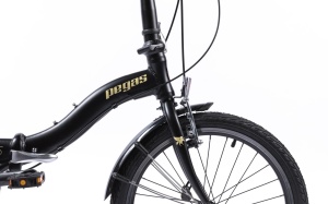 Bicicleta Pliabila Pegas Camping 3S Negru Mat ( AL ), voltarom.ro,8401