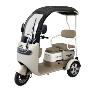 Triciclu electric Voltarom VM2, 1000 W, baterie li-ion 60V 20Ah, autonomie pana la 42 km, 25 km/h, crem - Img 3