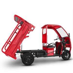 Voltarom Hercules motor 3900W, 72V, 120Ah, 120Km autonomie, viteza maxima 25 km pe ora, FARA Permis, Triciclu Electric Tuk Tuk, Cu Cabină, Rosu - Img 9