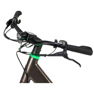 Bicicletă electrică urbană MS Energy Zorya C50, motor Ananda M131 de 250 W, cuplu 42 Nm, viteză maximă 25 km/h, autonomie 55–80 km, baterie 36 V, 10 Ah, 360 Wh, 8 viteze Shimano, Bronz - Img 6