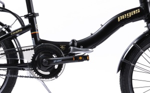 Bicicleta Pliabila Pegas Camping 3S Negru Mat ( AL ), voltarom.ro,8403