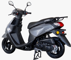Scuter pe benzina, PS3, viteza maxima 45 km pe ora, 49 cc, Gri, Permis A1 sau B - Img 5