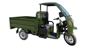 Triciclu Electric Voltarom JK160 Cargo, 1500W, Fara permis, Autonomie 80 km, 25 km/h, cu Cabina