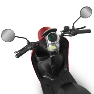 Voltarom S2, motor 2000W, viteza maxima 45 km pe ora, autonomie pana la 60 km, Scuter Electric cu Permis, visiniu - Img 7