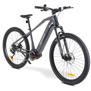 Bicicletă electrică MTB MS Energy Perun M200, motor central Ananda 250W, baterie 48V 15Ah, autonomie 90–130 km, negru