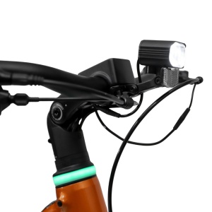 Bicicletă electrică SUV MS Energy Mokosha C502, motor central Ananda M60 de 250 W, cuplu 70 Nm, baterie 48 V, 12 Ah, autonomie 60–120 km, portocaliu - Img 6