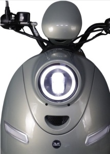Voltarom S2 Premium, 2000W, viteza maxima 25km/h, autonomie pana la 60 km, Scuter Electric Fara Permis Argintiu, voltarom.ro,11050