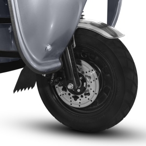 Voltarom Hercules, motor 3900W, 72V, 45 AH, viteza maxima 45 km pe ora, pana la 50km autonomie, Cu Permis, Triciclu Electric Tuk Tuk cu cabina, Gri - Img 4