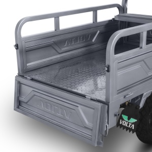 Voltarom Hercules, motor 3900W, 72V, 60 AH, viteza maxima 25 km pe ora, pana la 70km autonomie, Fara Permis, Triciclu Electric VT5, Tuk Tuk, Gri - Img 2