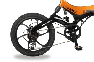 Bicicleta Electrica Pliabila MS Energy Streetflex i20, Motor 250W Baterie 36V 7.8Ah, Autonomie 50 km, Roti 20 inch - Img 7