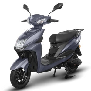 Scuter Electric 1500W, Voltarom VS1 Fara permis, 60V, 20Ah, viteza maxima 25 Km pe ora, Gri, Autonomie 74Km - Img 1