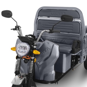 Voltarom Hercules, Motor 3900W, 72V, 45Ah, viteza maxima 25 km pe ora, pana la 50km autonomie, FARA Permis, Triciclu Electric, Gri - Img 2