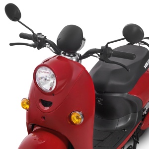 Voltarom S2, motor 2000W, viteza maxima 45 km pe ora, autonomie pana la 60 km, Scuter Electric cu Permis, visiniu - Img 12