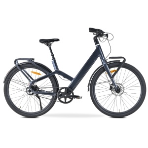 Bicicletă electrică urbană MS Energy Veles Plus C600, motor Ananda R400 de 250 W, baterie 36 V, 10 Ah, autonomie de până la 70 km, negru - Img 2