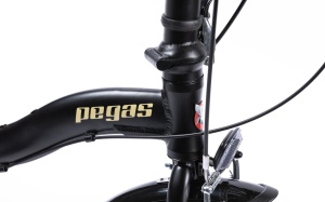 Bicicleta Pliabila Pegas Camping 3S Negru Mat ( AL ), voltarom.ro,8416