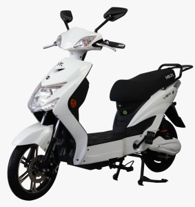 Scuter Electric (Bicicleta), Fara Permis, Cu Pedale Volta SX - 220 W, viteza maxima 25 km pe ora, Alb, voltarom.ro,2678