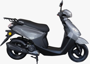 Scuter pe benzina, PS3, viteza maxima 45 km pe ora, 49 cc, Gri, Permis A1 sau B - Img 3