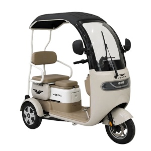 Triciclu electric Voltarom VM2, 1000 W, baterie li-ion 60V 20Ah, autonomie pana la 42 km, 25 km/h, crem
