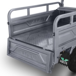 Voltarom Hercules, motor 3900W, 72V, 45 AH, viteza maxima 25 km pe ora, pana la 50km autonomie, Fara Permis, Triciclu Electric Tuk Tuk cu cabina, Gri - Img 4