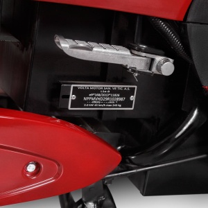 Voltarom S2, motor 2000W, viteza maxima 45 km pe ora, autonomie pana la 60 km, Scuter Electric cu Permis, visiniu - Img 11