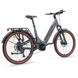 Bicicletă electrică SUV MS Energy Mokosha C502, motor central Ananda M60 de 250 W, cuplu 70 Nm, baterie 48 V, 12 Ah, autonomie 60–120 km, gri - Img 3