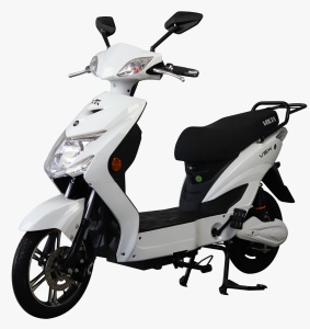 Scuter Electric (Bicicleta), Fara Permis, Cu Pedale Volta SX - 220 W, viteza maxima 25 km pe ora, Alb