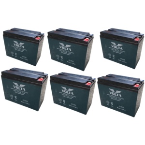Set 6 baterii, acumulatori, pentru Voltarom Hercules 72V-60AH