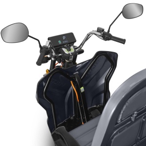 Triciclu electric Voltarom 2500W, 72V, 45Ah, 25 km pe ora, Fara permis, 50km autonomie Rosu/Gri, voltarom.ro,285256