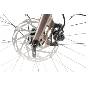 Bicicletă electrică urbană MS Energy Zorya C50, motor Ananda M131 de 250 W, cuplu 42 Nm, viteză maximă 25 km/h, autonomie 55–80 km, baterie 36 V, 10 Ah, 360 Wh, 8 viteze Shimano, Bronz - Img 8