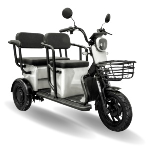 Tricicleta electrica, Volta APM5, Alb, viteza maxima 25 km pe ora, Autonomie pana la 40 km
