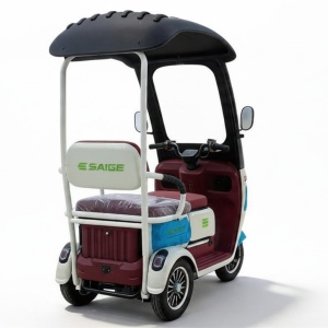 Tricicleta Electrica Voltarom SG-XY, Motor 1000W, Autonomie 50-70 km, Baterie 60V 20Ah, Viteza 25 km pe ora, Fara Permis - Img 3