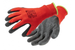 Mănuși de protecție acoperite cu latex RODER roșu/negru, marimea 10